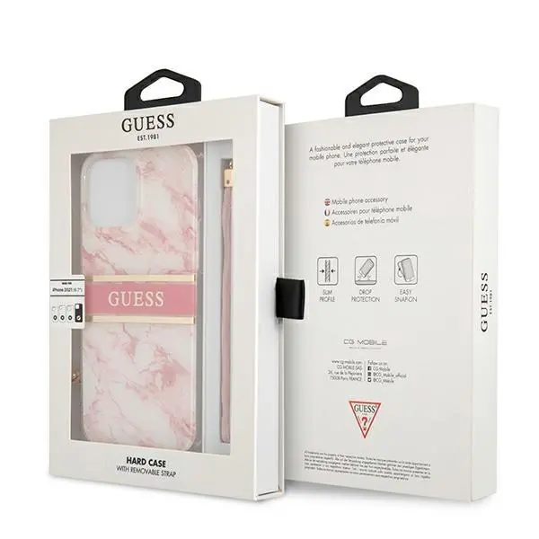 Etui Guess Marble Strap Collection GUHCP13XKMABPI do iPhone 13 Pro Max