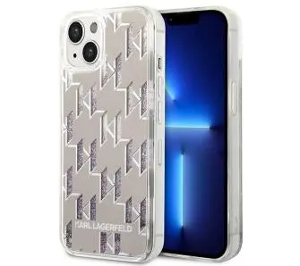 Etui Karl Lagerfeld Liquid Glitter Monogram KLHCP14SLMNMS do iPhone 14