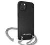 Etui Karl Lagerfeld Leather Textured and Chain KLHCP13MPMK do iPhone 13