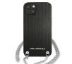 Etui Karl Lagerfeld Leather Textured and Chain KLHCP13MPMK do iPhone 13