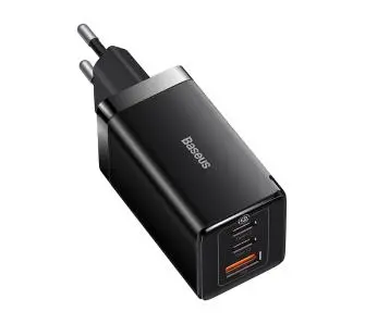 Ładowarka sieciowa Baseus GaN5 Pro 2xUSB-C + USB 65W Czarny