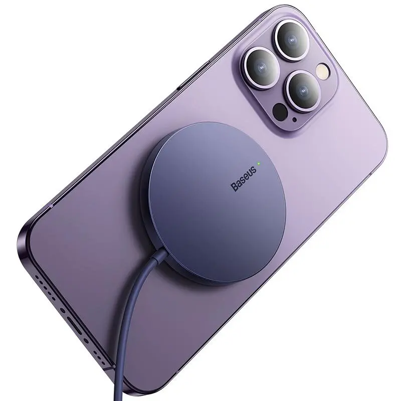 Ładowarka indukcyjna Baseus Simple Mini3 15W Fioletowy