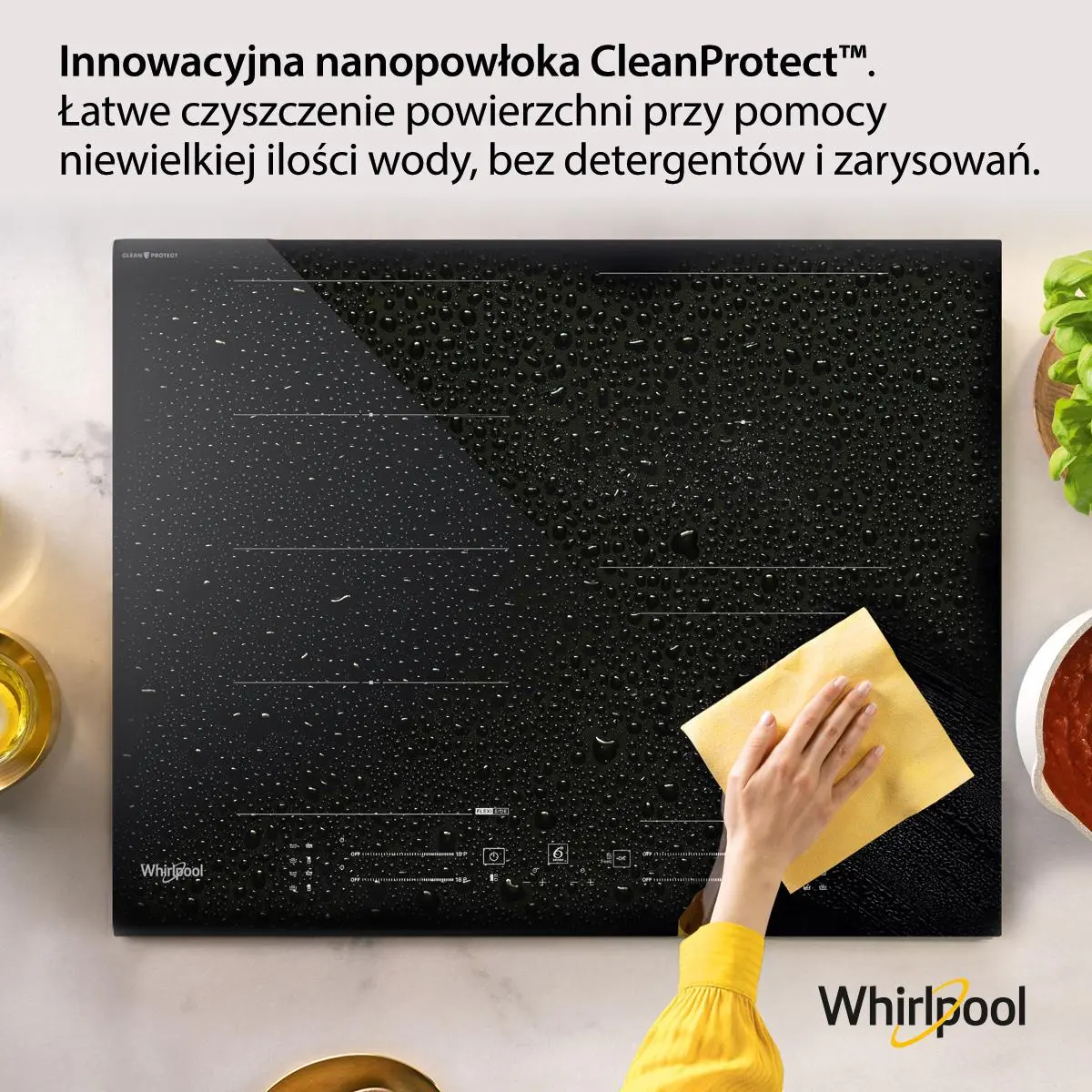 Płyta indukcyjna Whirlpool WF S3660 CPNE CleanProtect 59cm