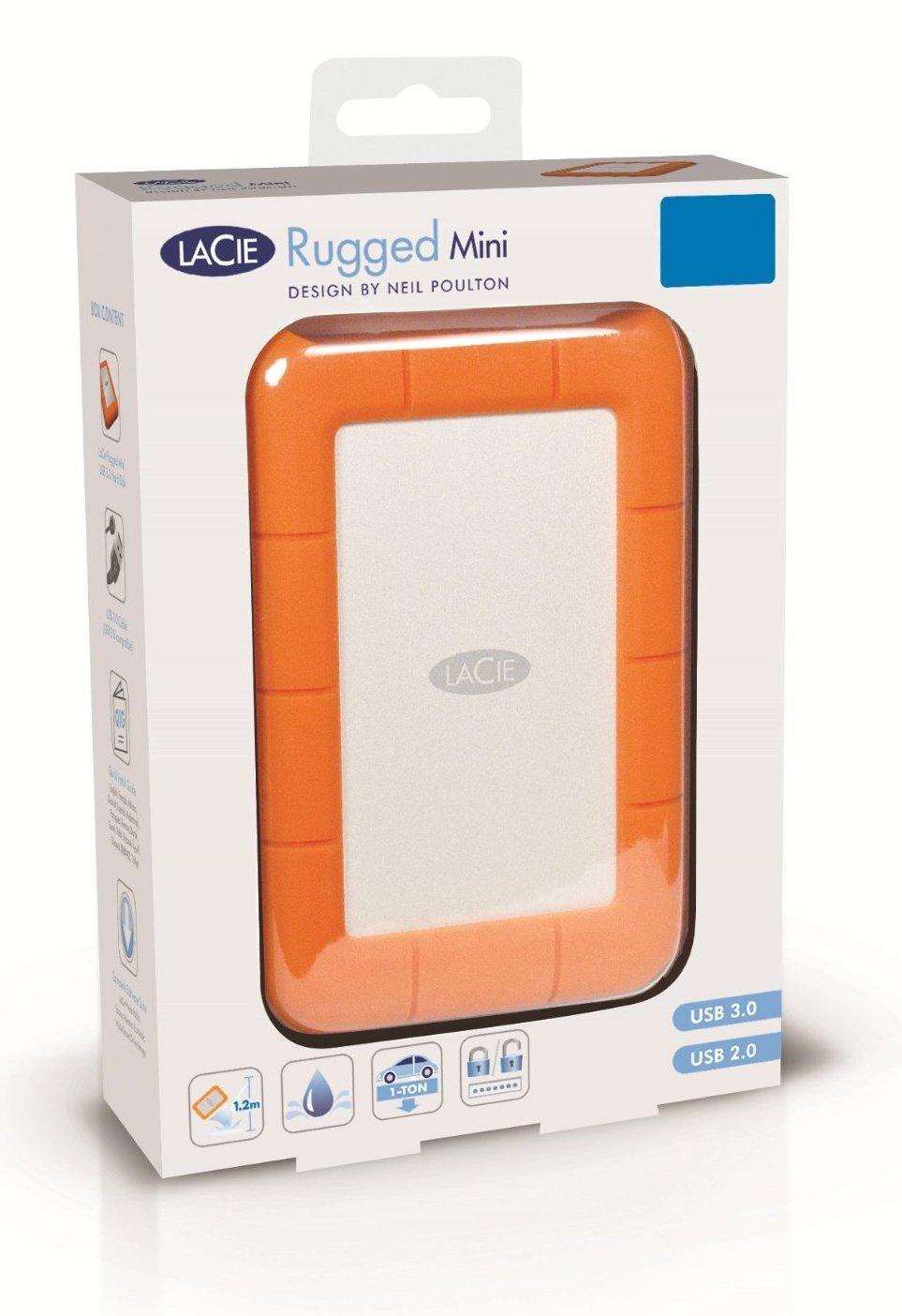 Dysk LaCie Rugged Mini 2 TB 2,5'' USB 3.0 Pomarańczowy