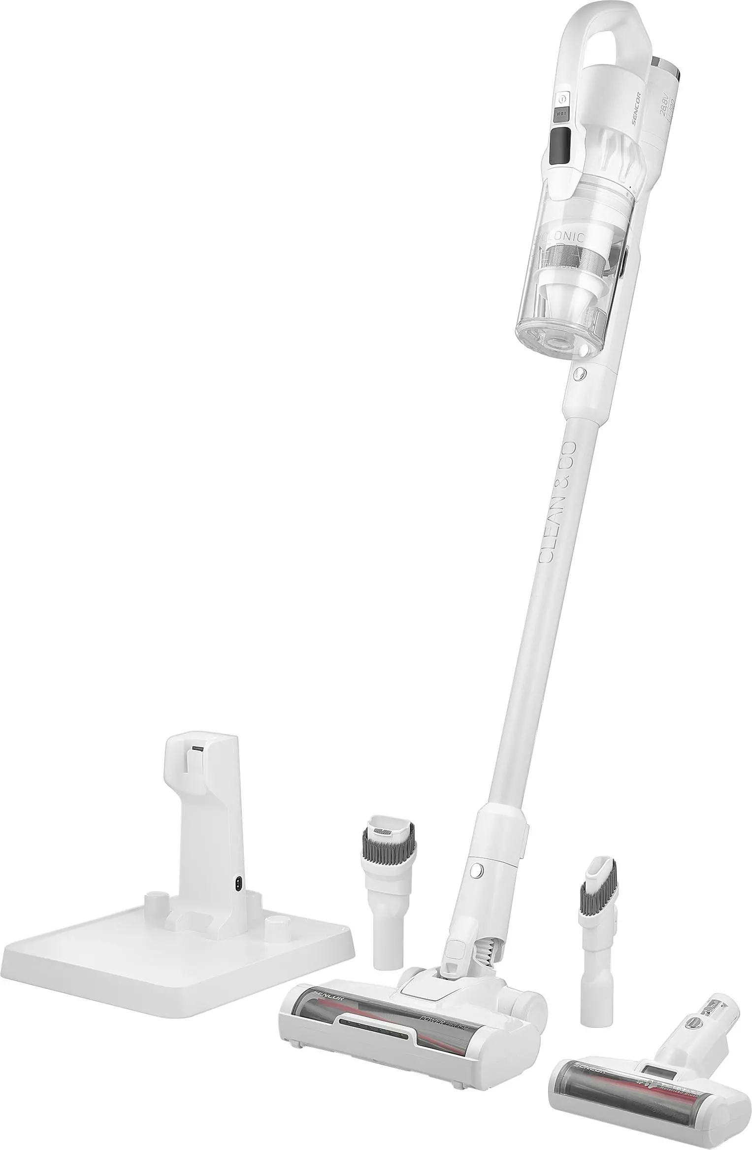 Sencor SVC 9829WH 70min Wymienny akumulator Mini elektroszczotka