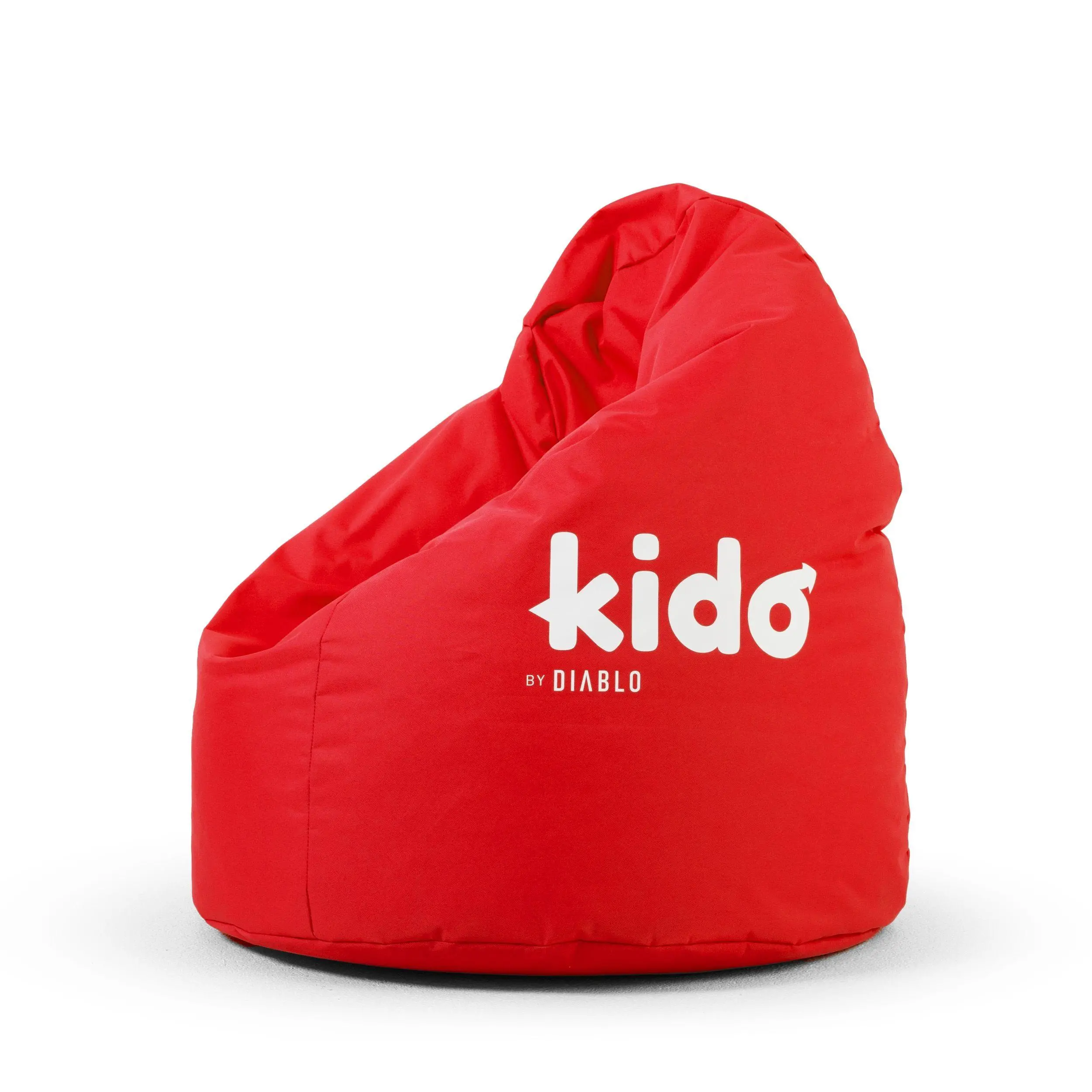 Pufa dla dzieci Diablo Chairs KIDO Tkanina Czerwony