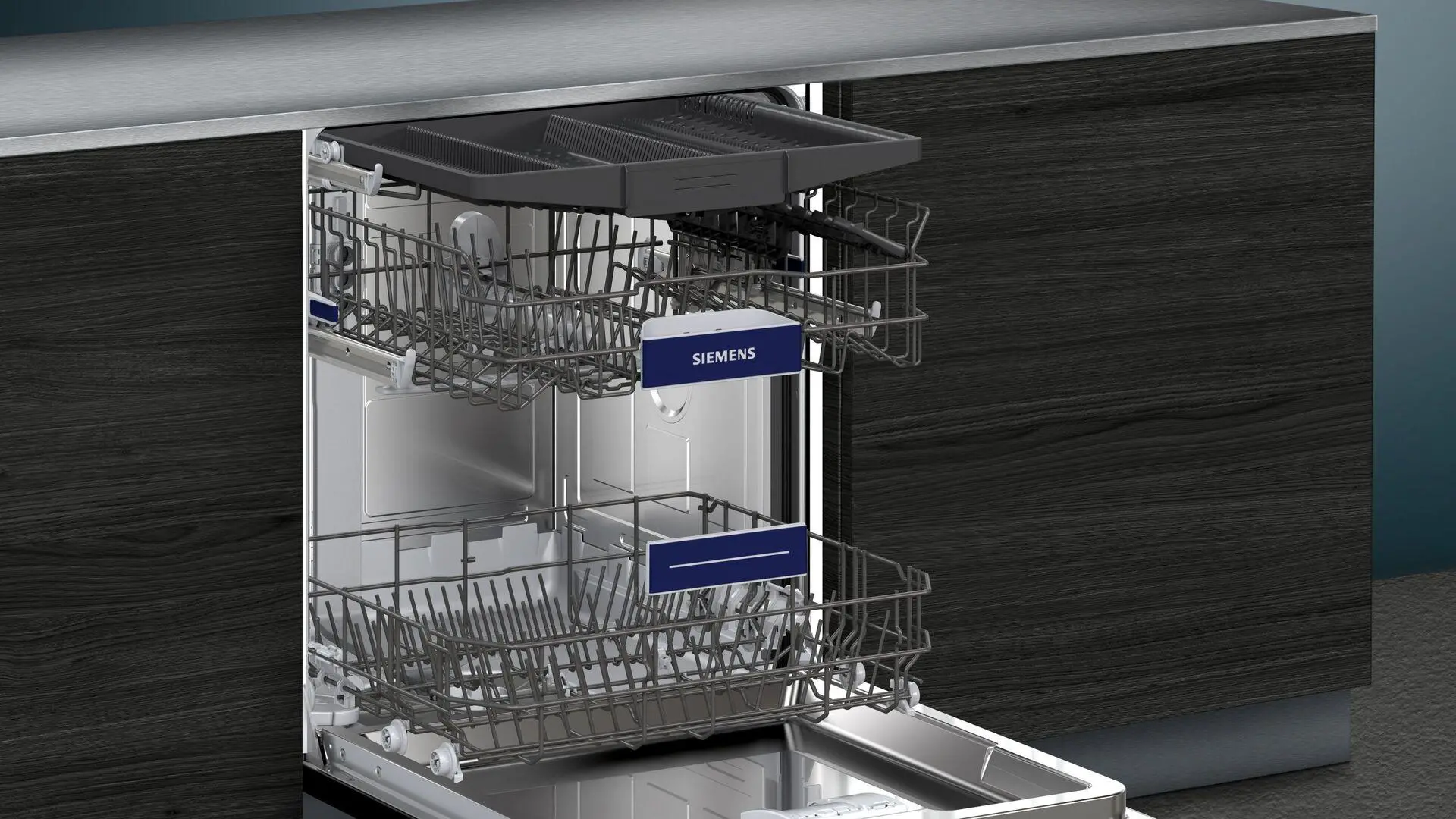 Zmywarka Siemens iQ300 SN63EX14VE 59,8cm Automatyczne otwieranie drzwi Szuflada na sztućce Zdalne sterowanie
