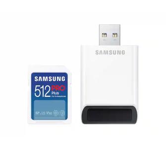 Karta pamięci Samsung PRO Plus SD 512GB UHS-I U3 + czytnik