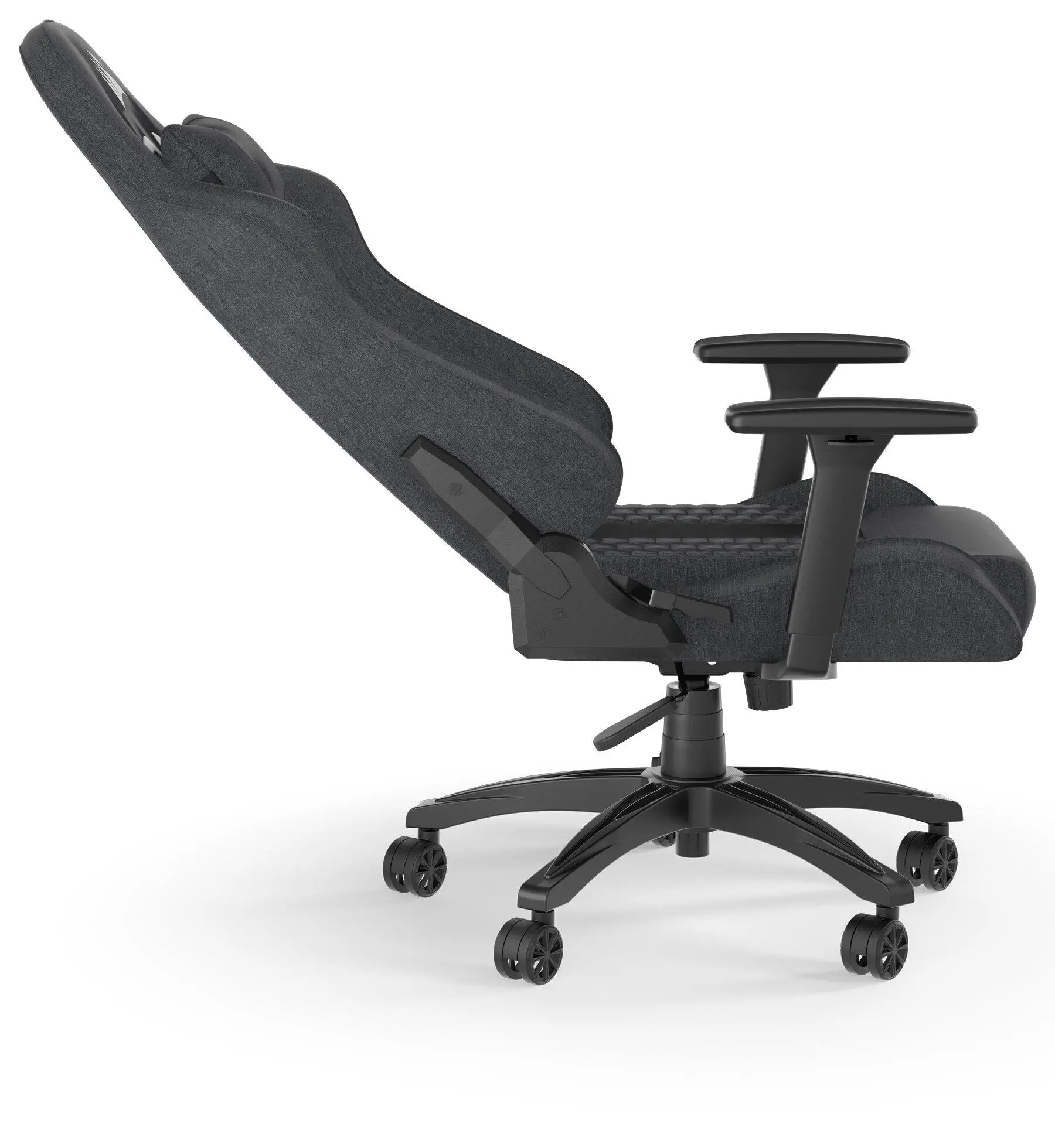 Fotel Corsair TC100 RELAXED Fabric Gamingowy do 120kg Tkanina Czarno-szary