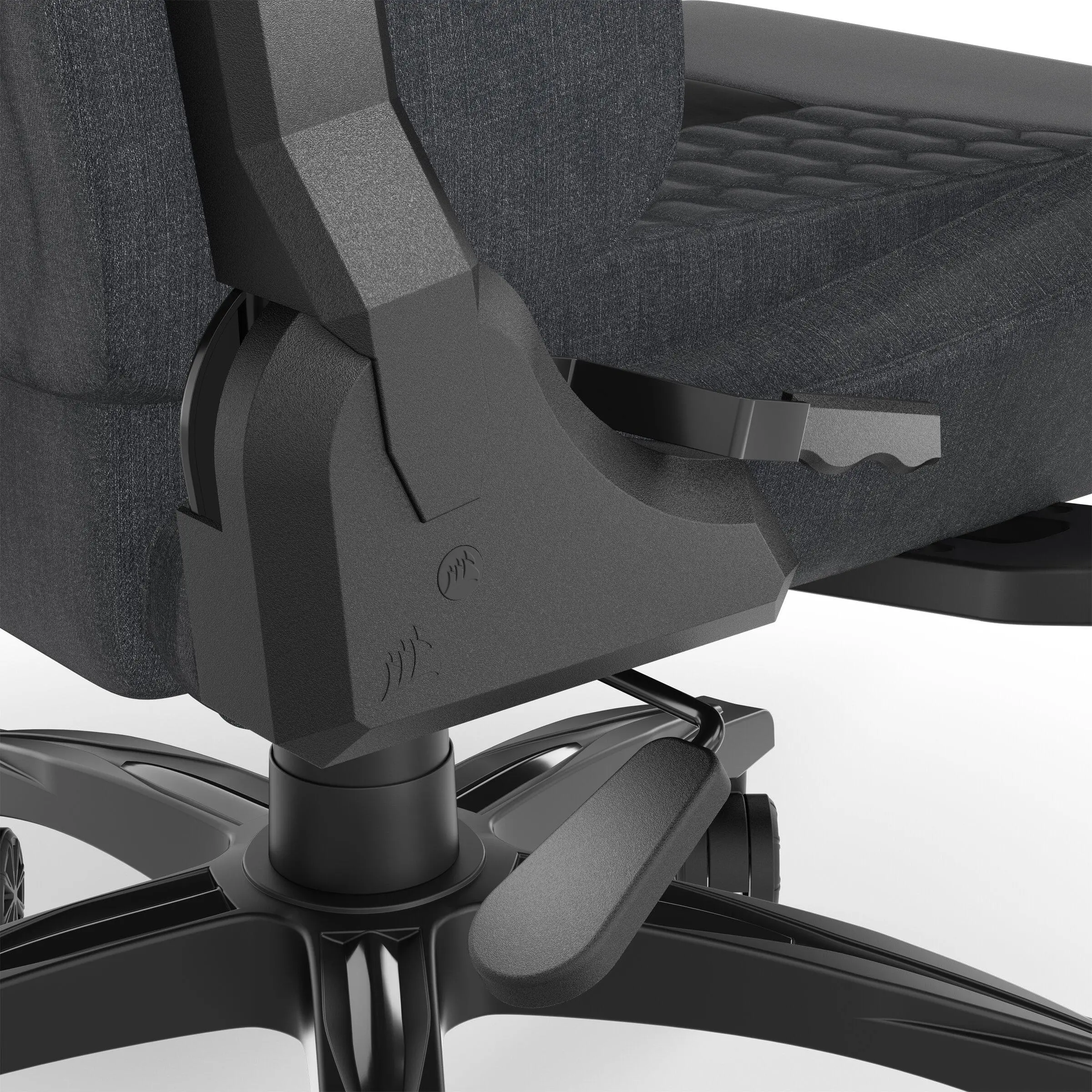 Fotel Corsair TC100 RELAXED Fabric Gamingowy do 120kg Tkanina Czarno-szary