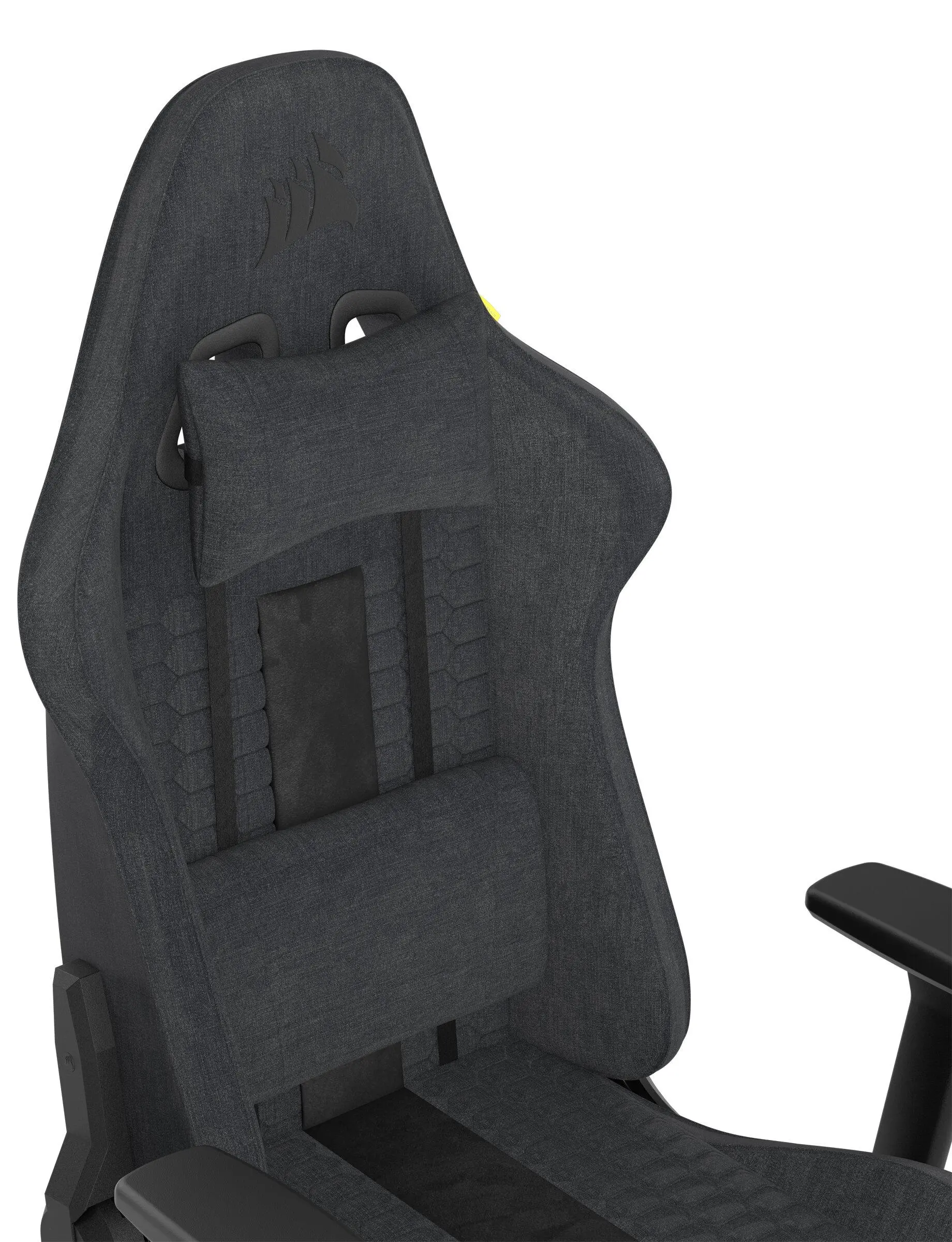Fotel Corsair TC100 RELAXED Fabric Gamingowy do 120kg Tkanina Czarno-szary