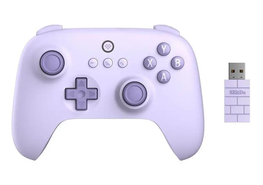 Pad 8BitDo Ultimate C 2.4G do PC, Android Bezprzewodowy Fioletowy