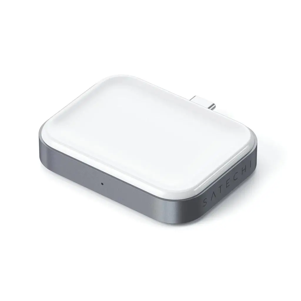 Podstawka ładująca Satechi ICSTTCWCDM USB-C Wireless Charging Dock dla AirPods Biało-szary