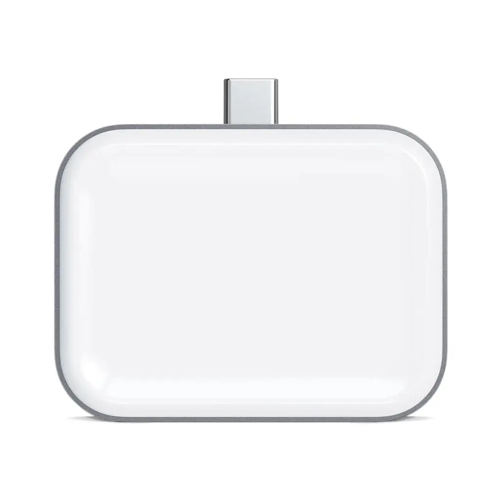 Podstawka ładująca Satechi ICSTTCWCDM USB-C Wireless Charging Dock dla AirPods Biało-szary