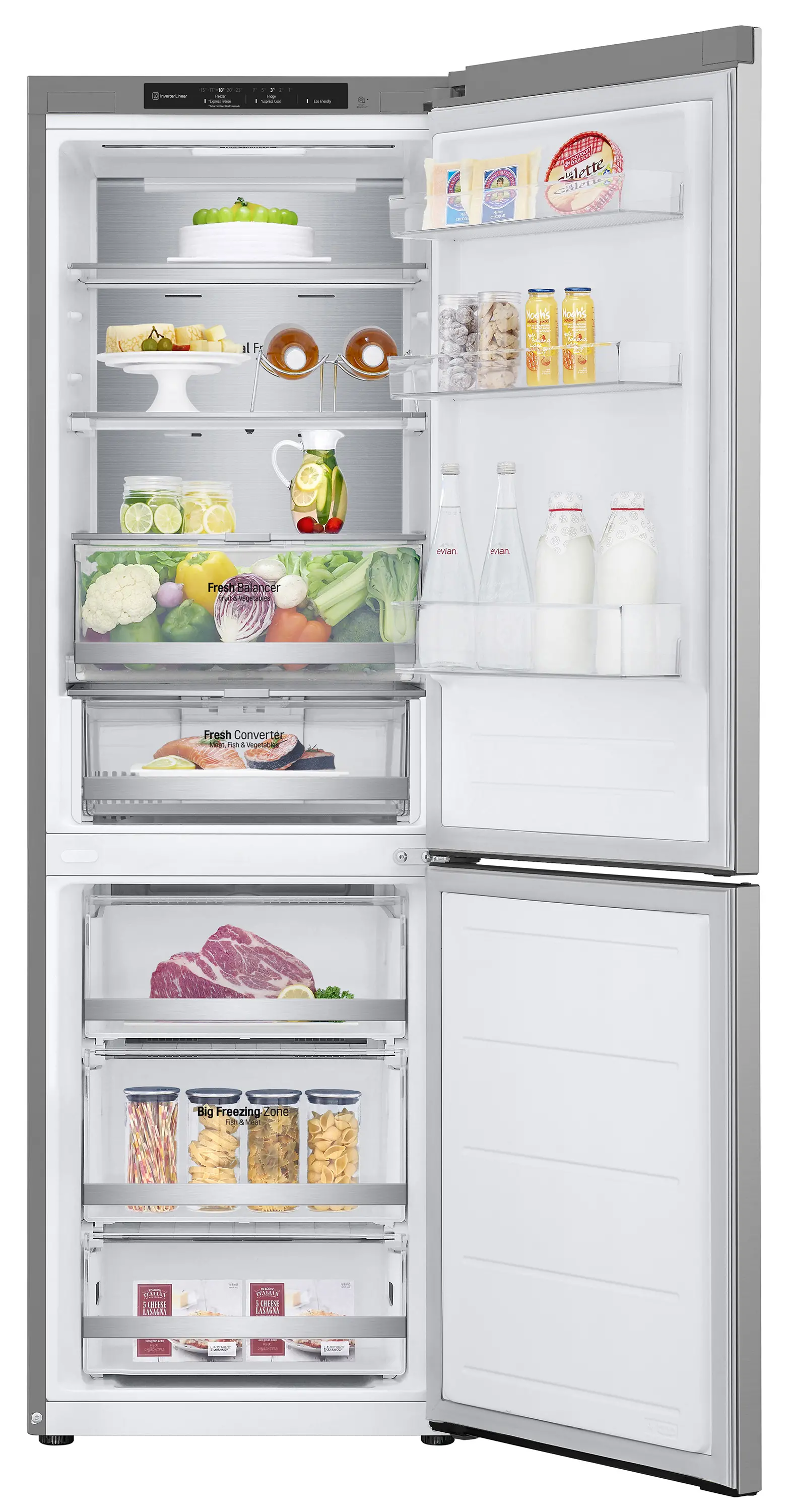 Lodówka LG GBV7180CPY Pełny No Frost 186cm Szuflada z kontrolą wilgotności Srebrny