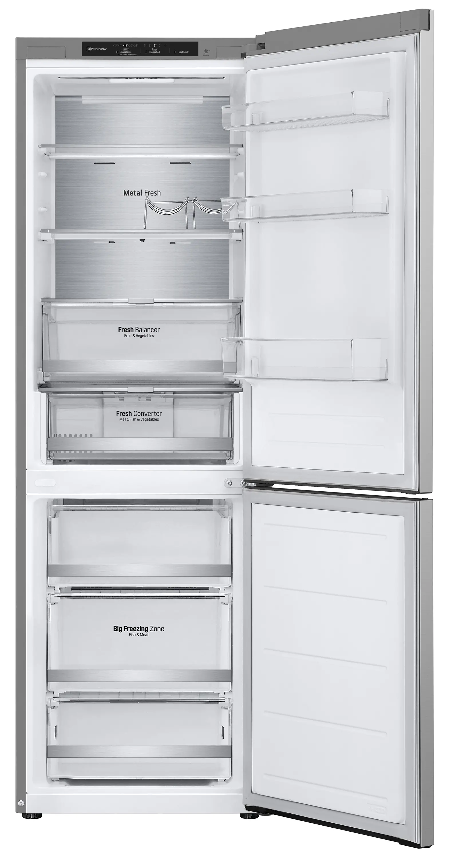 Lodówka LG GBV7180CPY Pełny No Frost 186cm Szuflada z kontrolą wilgotności Srebrny