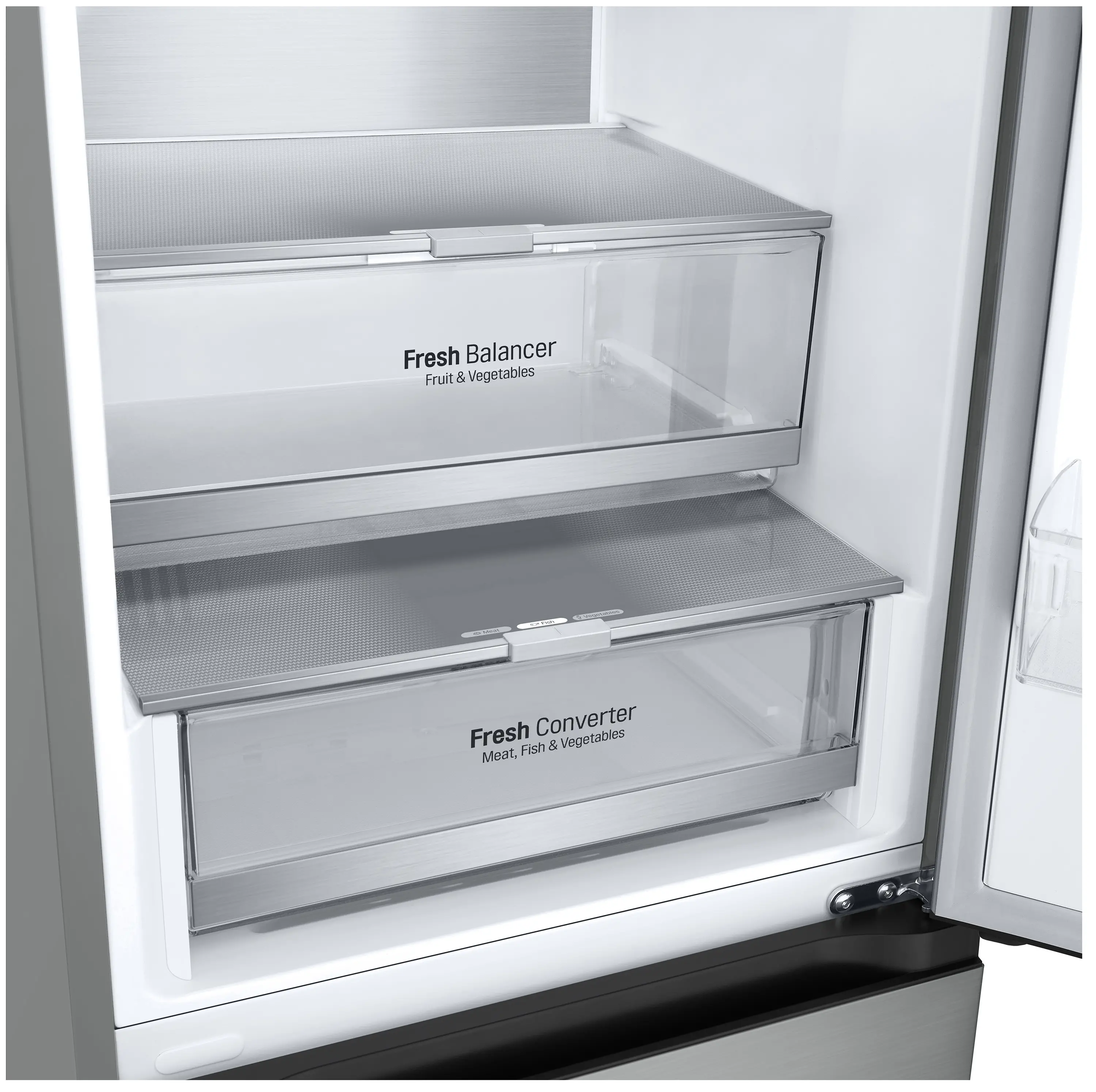 Lodówka LG GBV7180CPY Pełny No Frost 186cm Szuflada z kontrolą wilgotności Srebrny