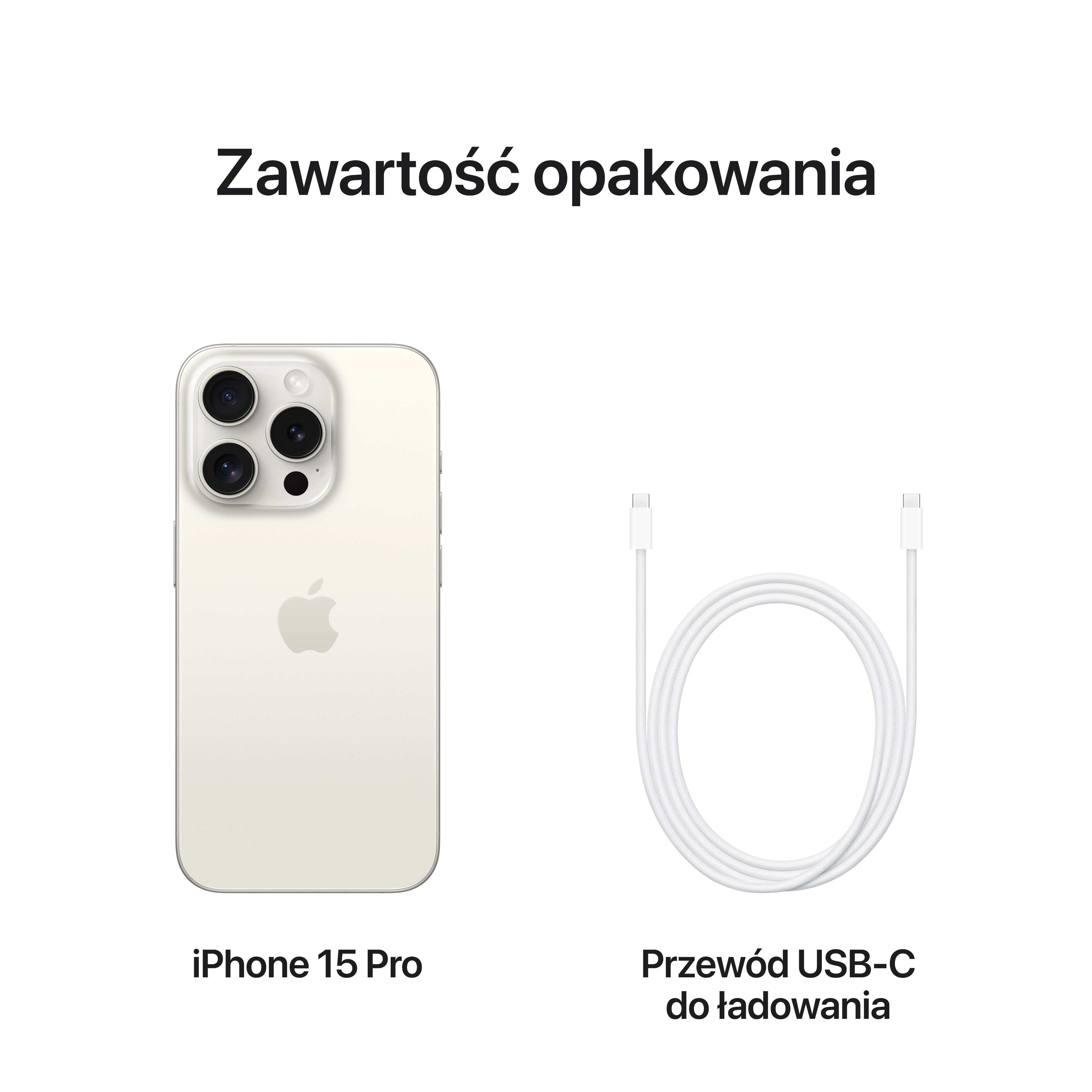 Apple iPhone 15 Pro 1TB 6,1" 48Mpix Tytan biały