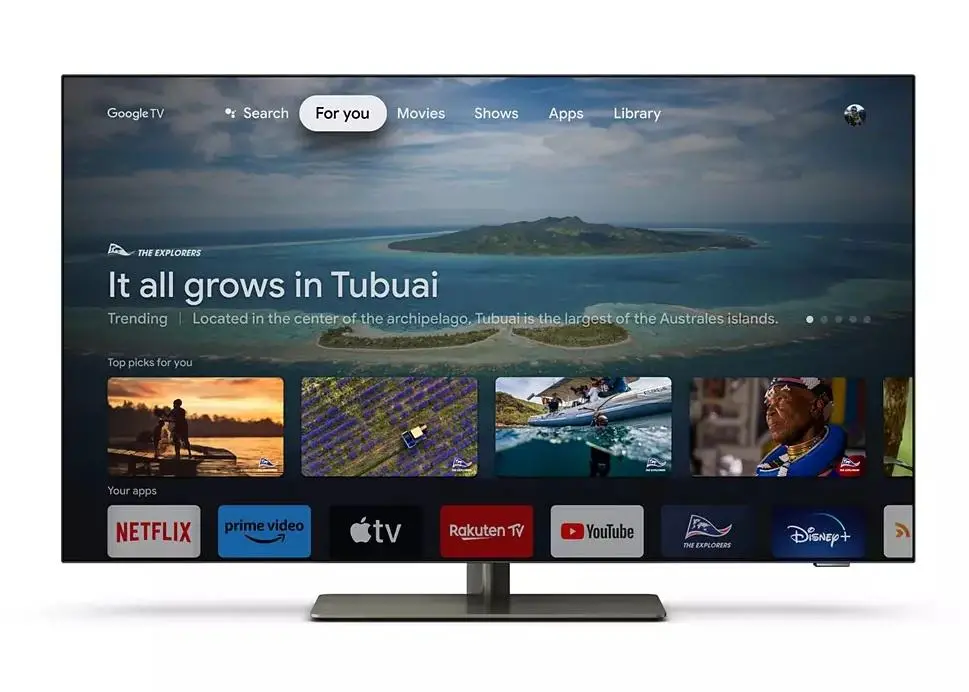 Telewizor Philips 65OLED818/12 65 4K 120Hz Google TV Ambilight Dolby Vision Dolby Atmos DTS-X HDMI 2.1 DVB-T2