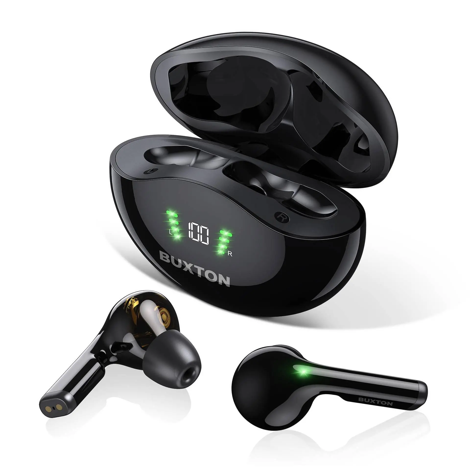 Słuchawki bezprzewodowe Buxton BTW 5800 Dokanałowe Bluetooth 5.1 Czarny