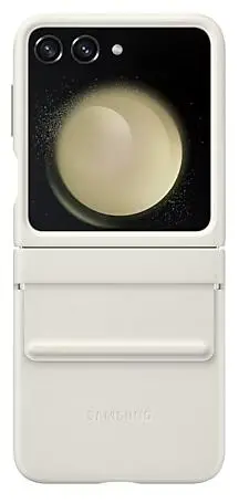 Etui Samsung Leather Cover do Galaxy Z Flip 5 Kremowy