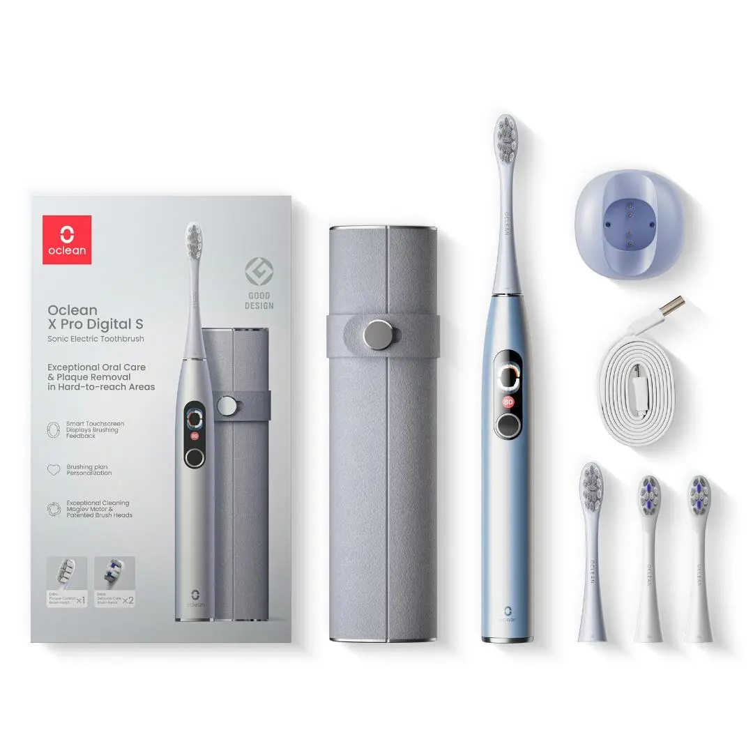 Szczoteczka soniczna Oclean X Pro Digital + etui + 3 dodatkowe końcówki