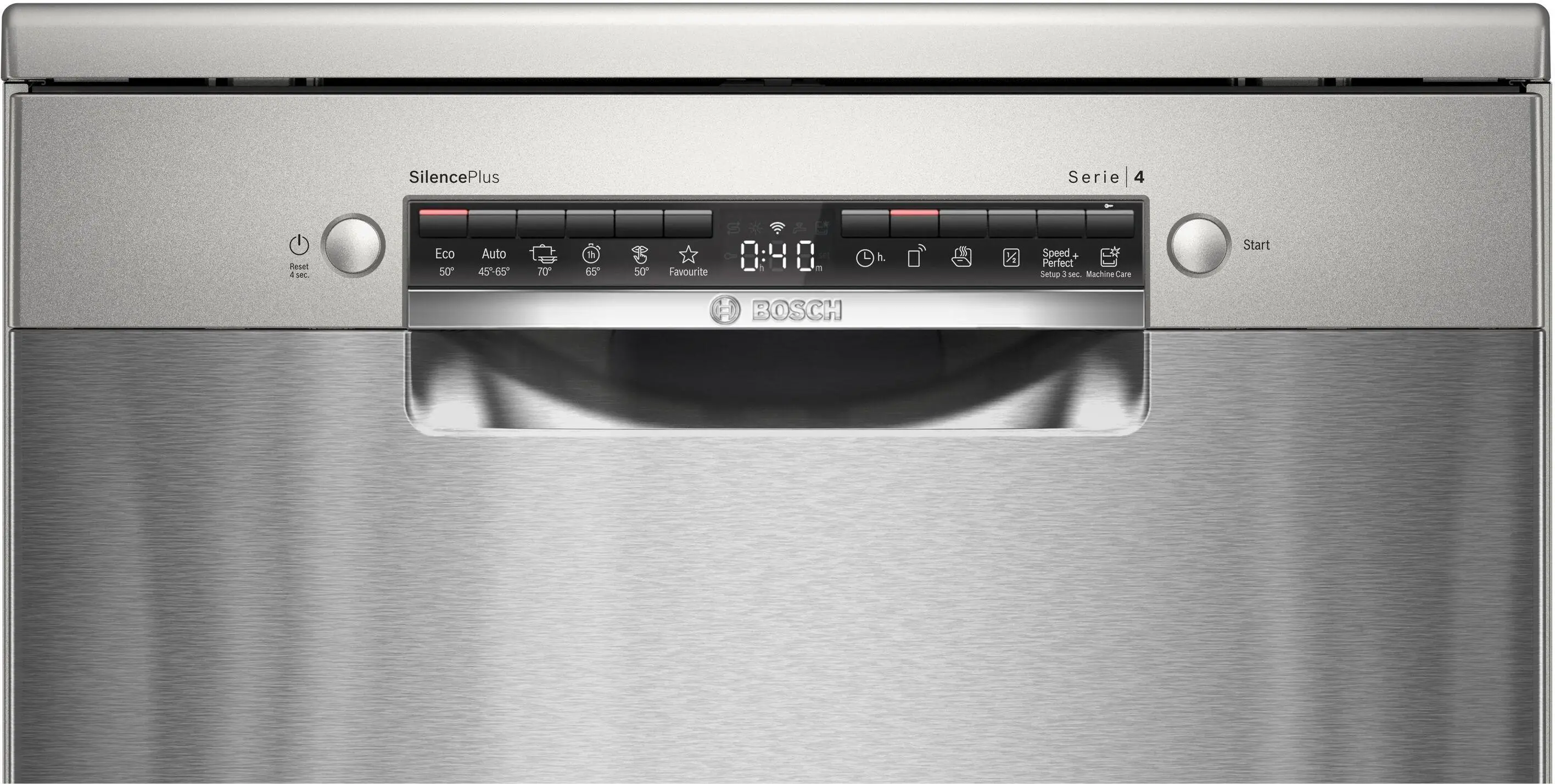 Zmywarka Bosch Serie 4 SMS4EMI06E 60cm Automatyczne otwieranie drzwi Szuflada na sztućce Zdalne sterowanie