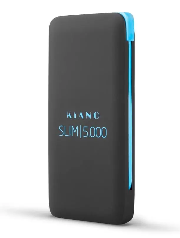Powerbank Kiano Slim 5000 5000mAh Czarny