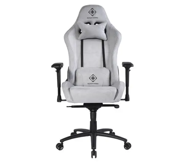 Крісло Deltaco GAM-121-LG Gamingowy до 130kg Тканина Світло-сірий