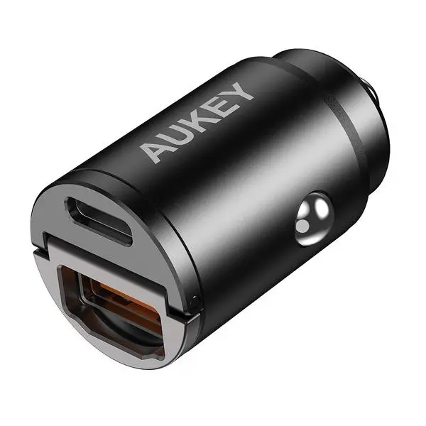 Ładowarka samochodowa Aukey 30W Czarny