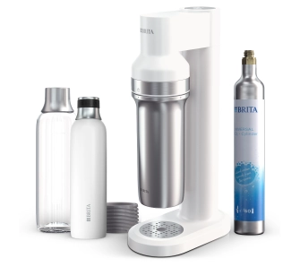 Saturator Brita sodaTRIO Biały + Nabój z gazem CO2
