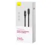 Kabel Baseus Tungsten Gold 240W USB-C do USB-C 2m Czarny