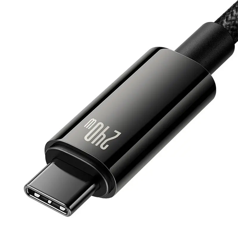 Kabel Baseus Tungsten Gold 240W USB-C do USB-C 2m Czarny