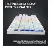 Klawiatura mechaniczna Logitech G Pro X TKL Lightspeed Tactile GX Brown Biały
