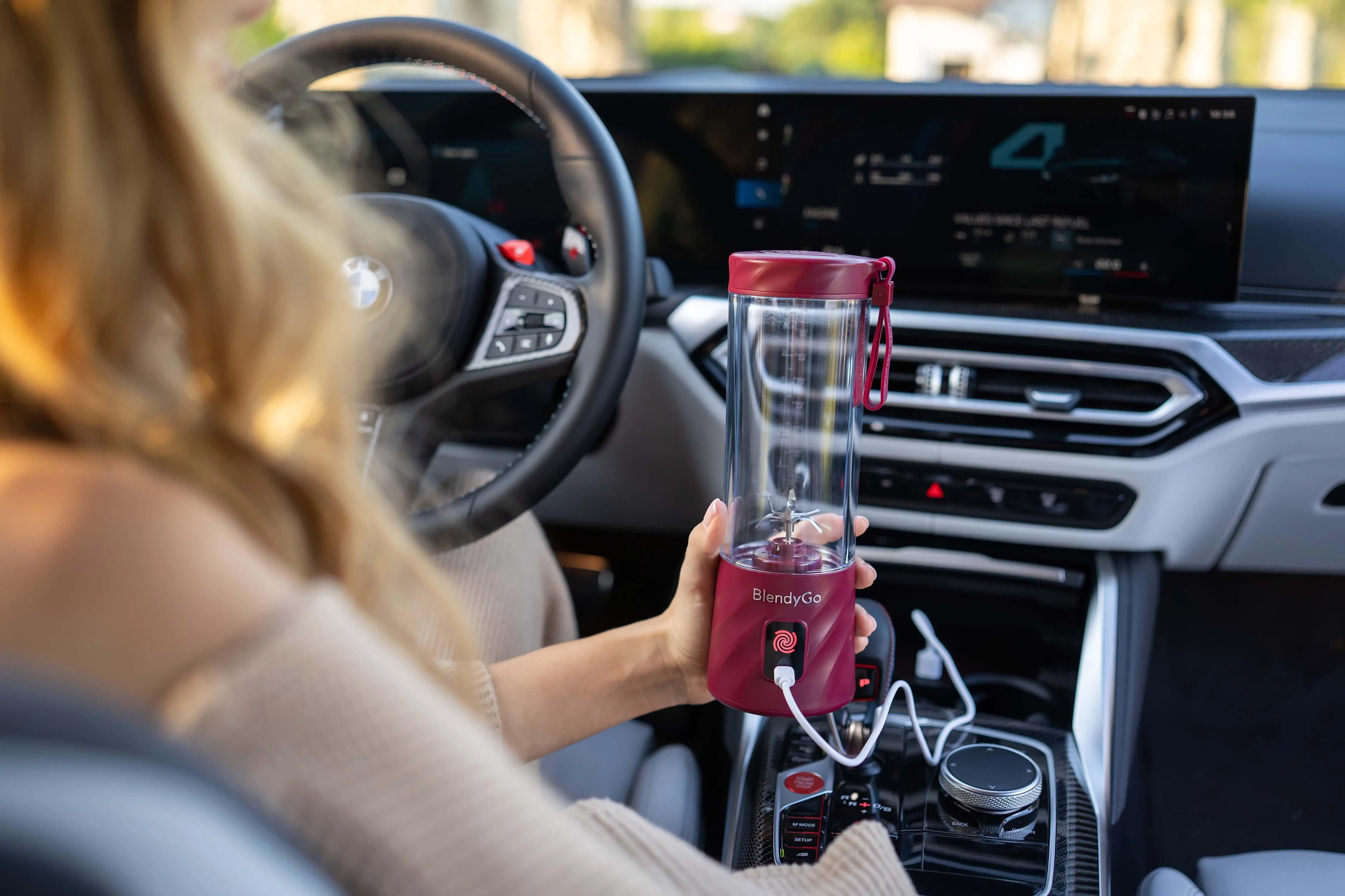 Blender kielichowy BlendyGo 3 Bezprzewodowy 0,55l Czerwony