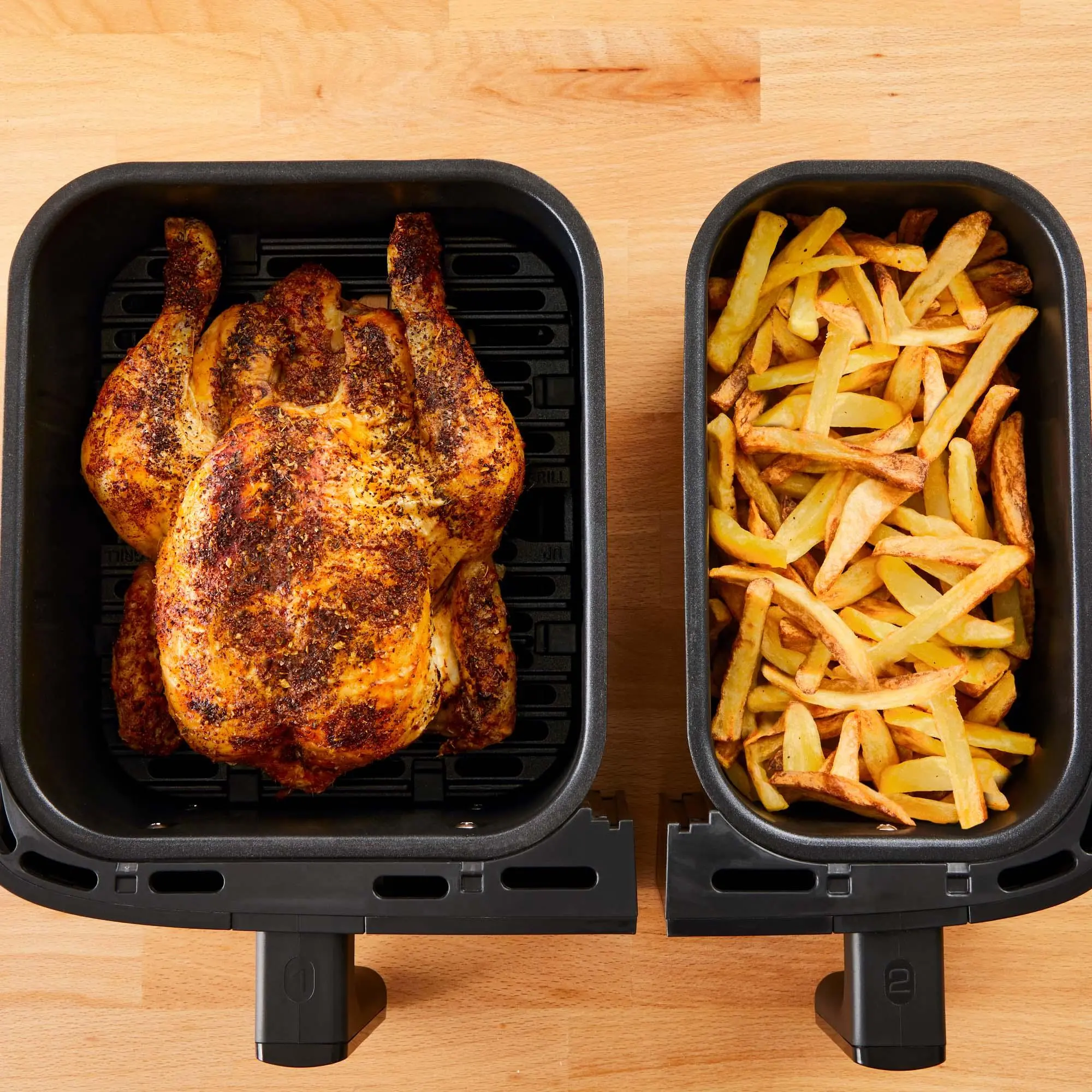 Frytkownica beztłuszczowa Tefal Dual Easy Fry & Grill EY905D 2700W 8,3l Aplikacja mobilna