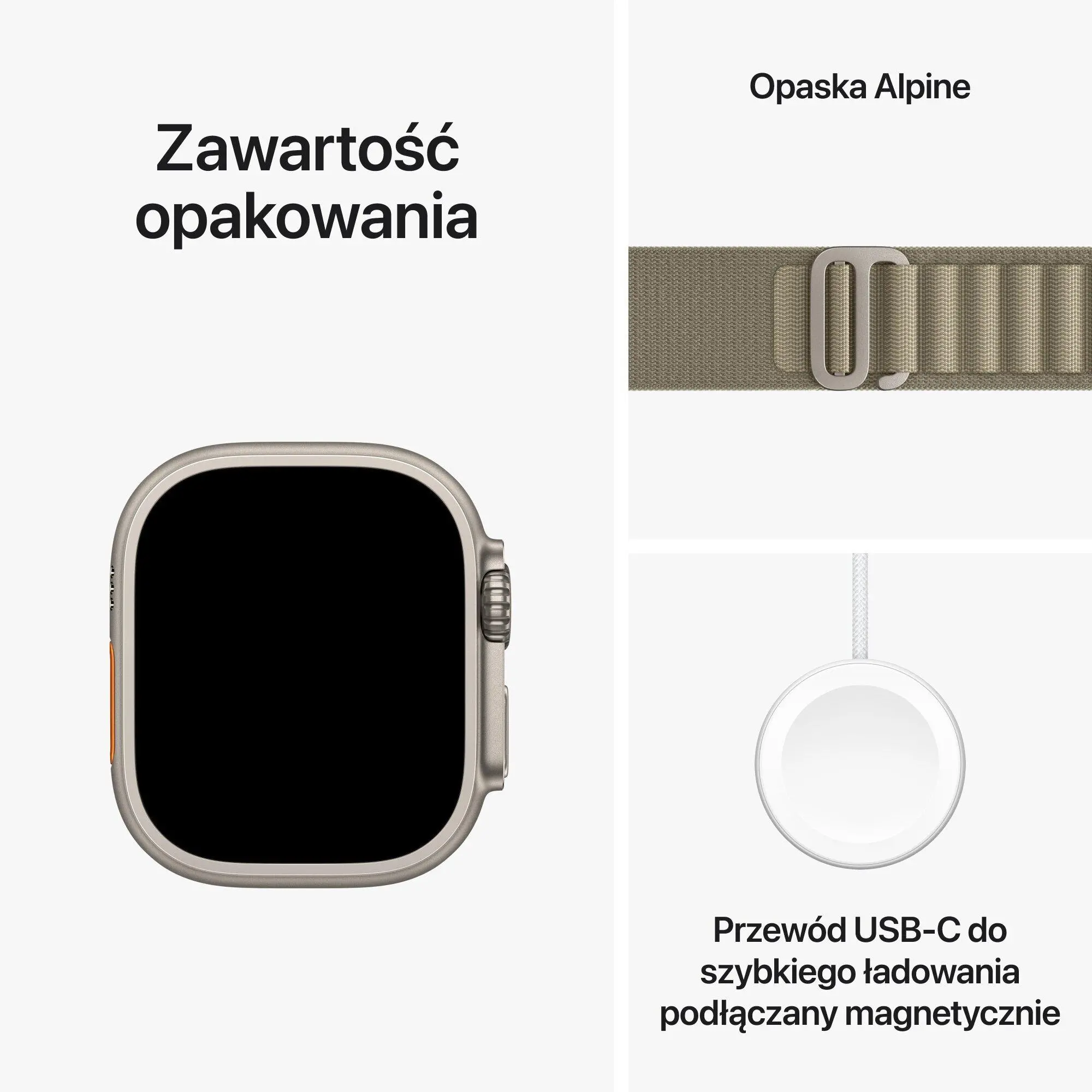 Apple Watch Ultra 2 GPS + Cellular koperta z tytanu 49mm opaska Alpine moro L
