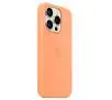 Etui Apple silikonowe z MagSafe do iPhone 15 Pro Pomarańczowy sorbet