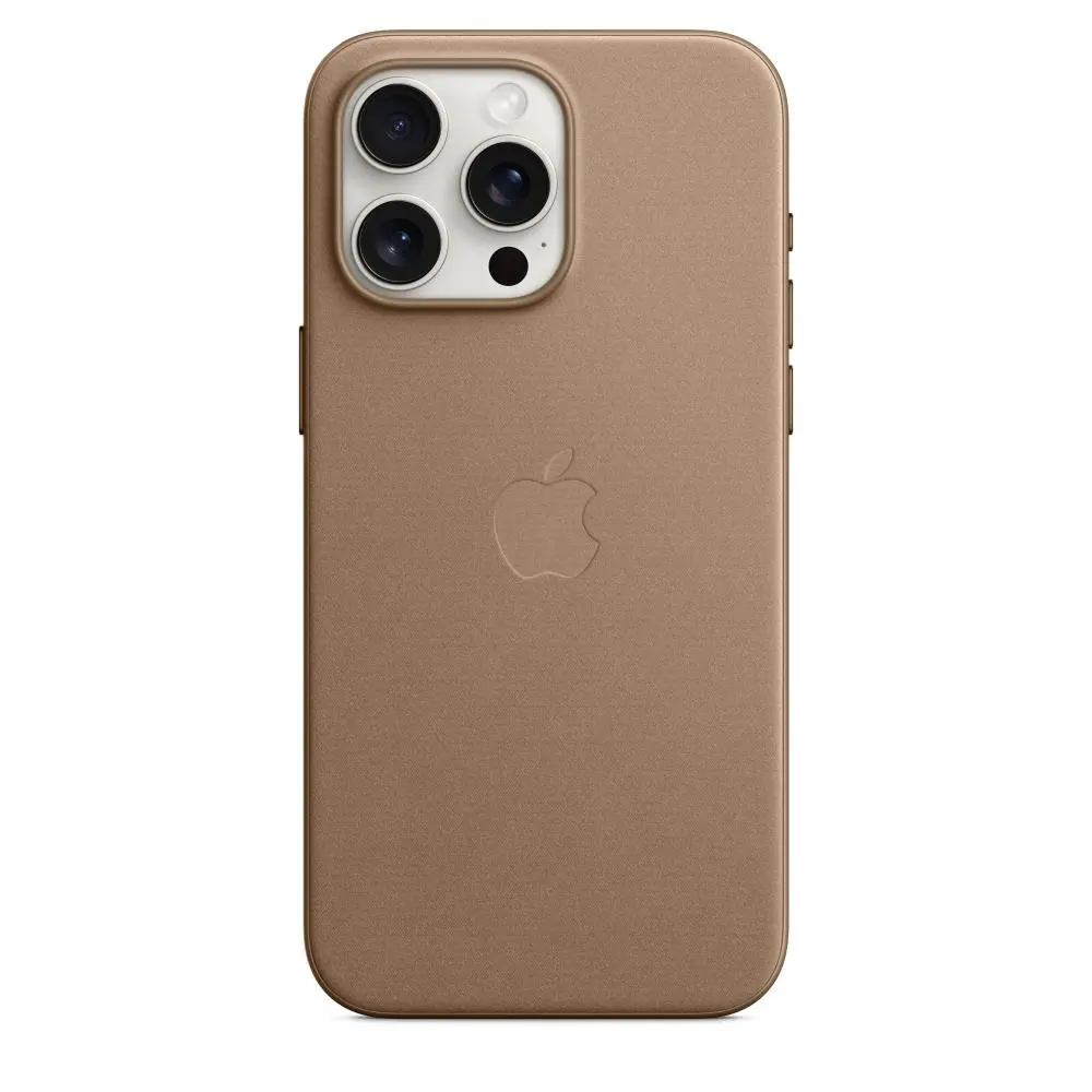Etui Apple z tkaniny FineWoven z MagSafe do iPhone 15 Pro Max Jasno-beżowy