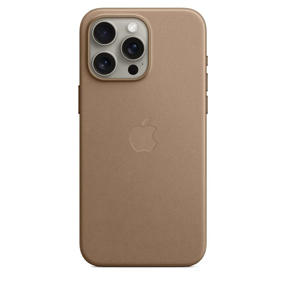Etui Apple z tkaniny FineWoven z MagSafe do iPhone 15 Pro Max Jasno-beżowy