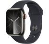 Smartwatch Apple Watch Series 9 GPS + Cellular koperta 41mm stali nierdzewna Mocny grafit pasek sportowy Mocny grafit M/L