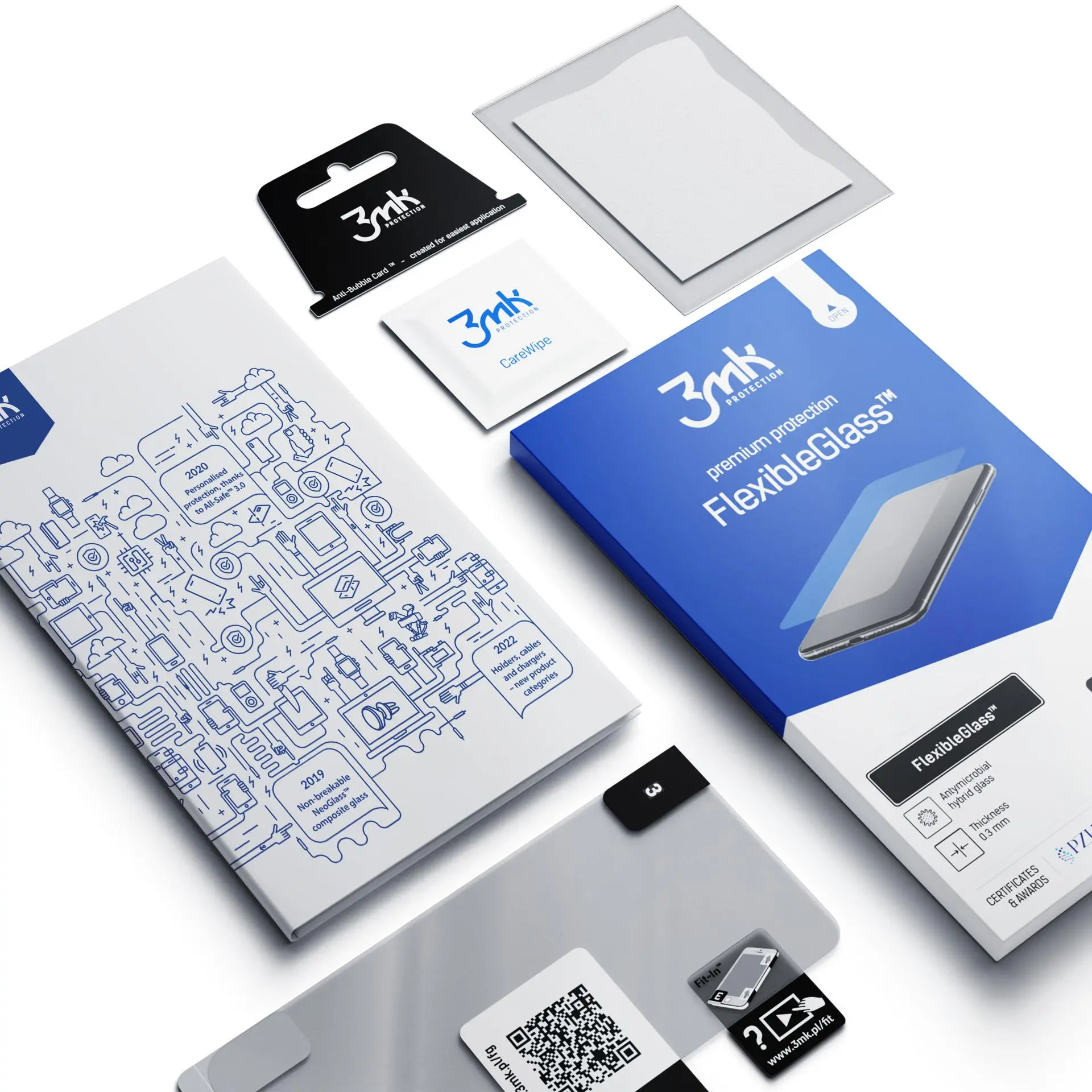 Szkło hybrydowe 3mk FlexibleGlass do iPhone 15 Pro Max