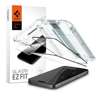 Szkło hartowane Spigen z aplikatorem Glas.tR EZ Fit FC do iPhone 15 Pro Max 2szt