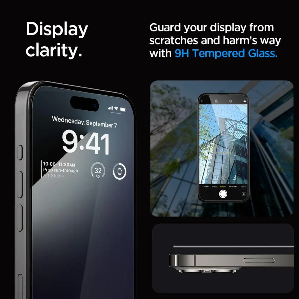 Szkło hartowane Spigen z aplikatorem Glas.tR EZ Fit FC do iPhone 15 Pro Max 2szt