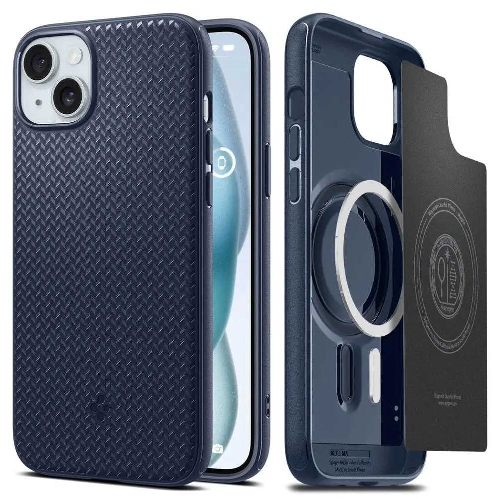 Etui Spigen Mag Armor MagFit do iPhone 15 Plus Niebieski