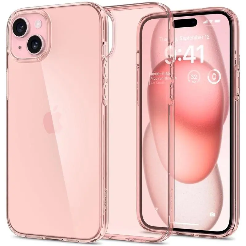Etui Spigen Crystal Flex do iPhone 15 Plus rose crystal