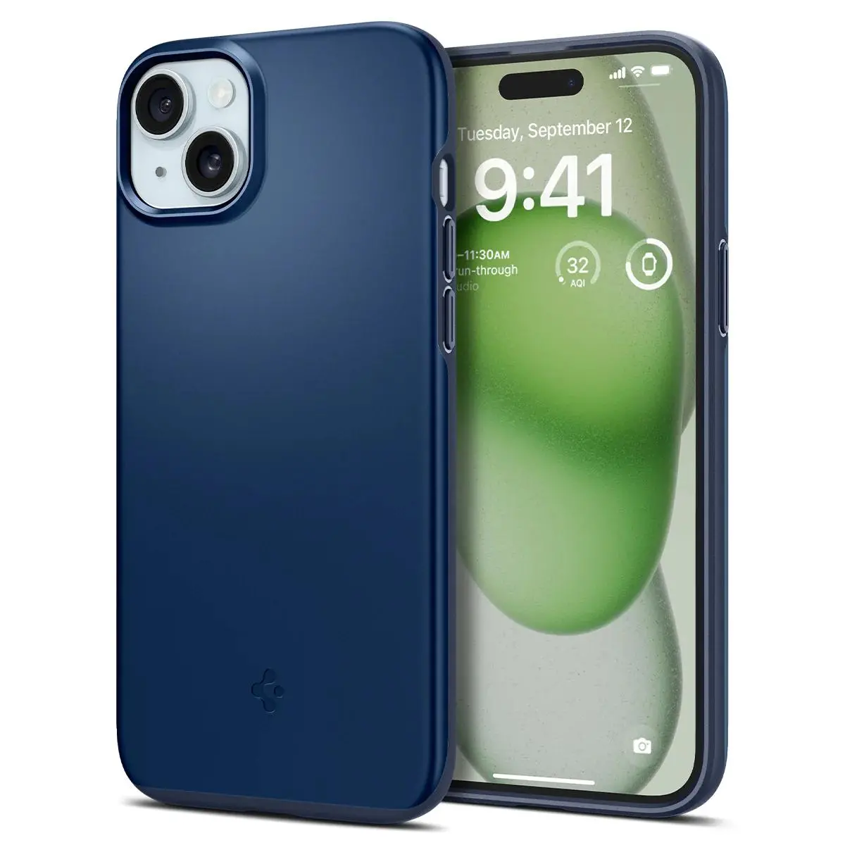 Etui Spigen Thin Fit do iPhone 15 Plus Niebieski