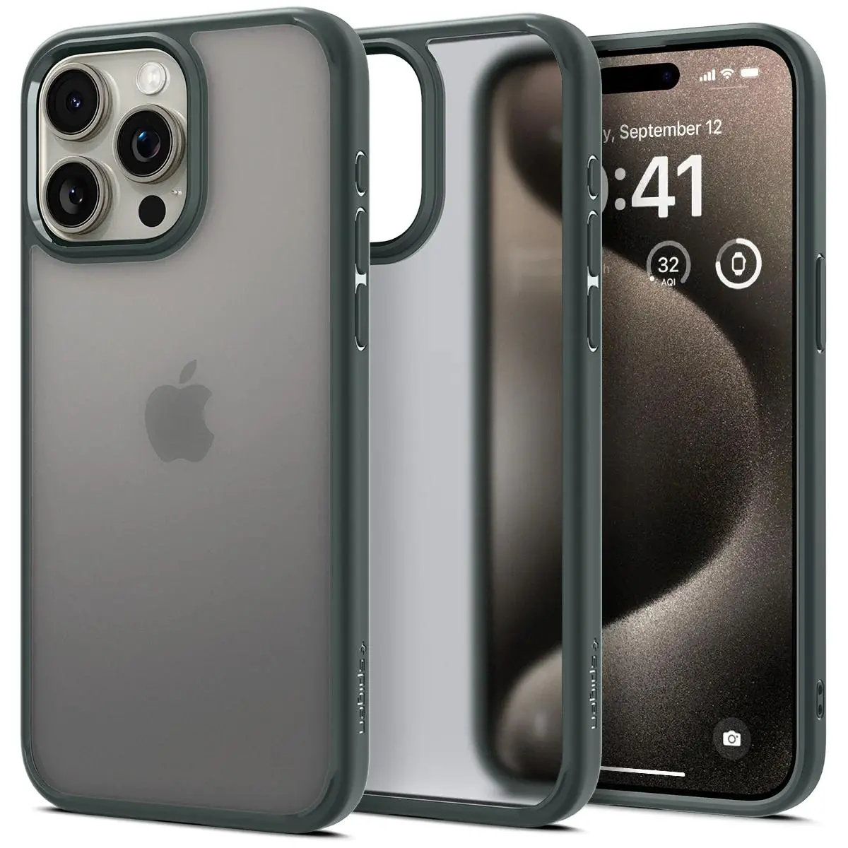 Etui Spigen Ultra Hybrid do iPhone 15 Pro Zielony