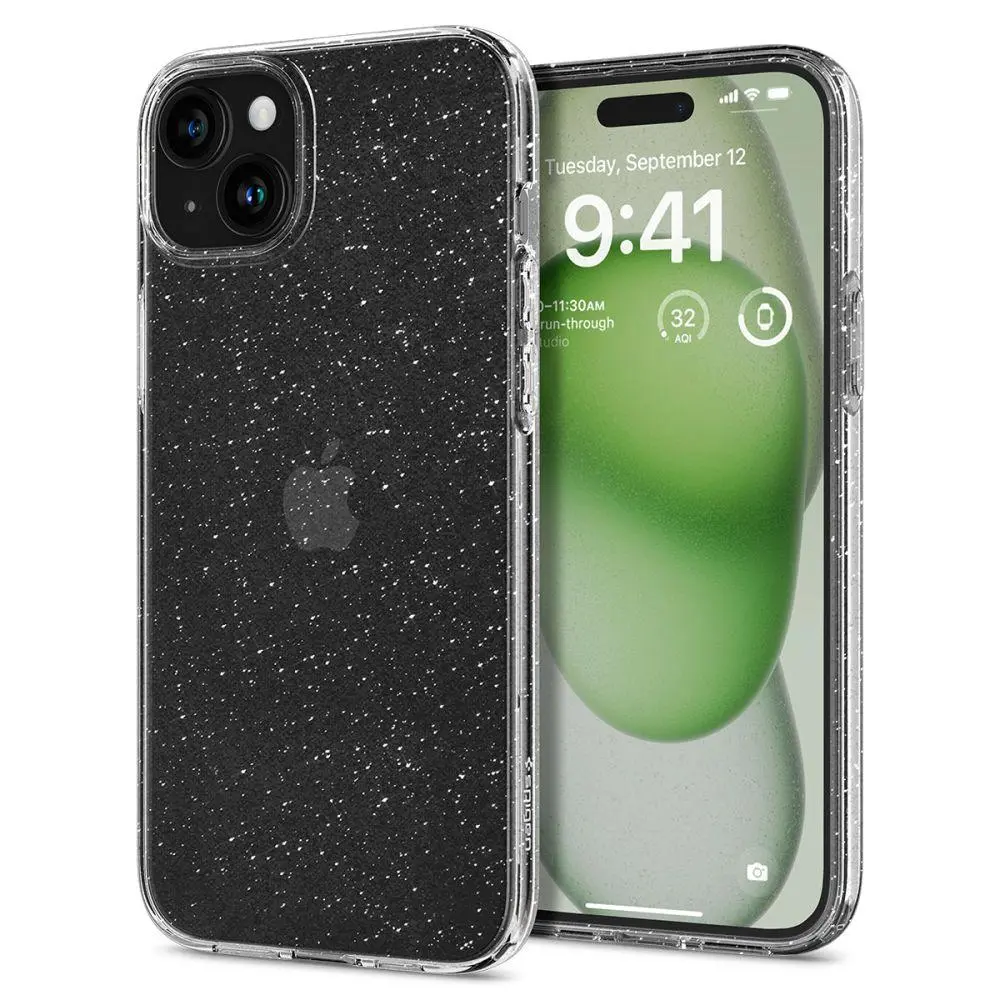 Etui Spigen Liquid Crystal Glitter do iPhone 15 crystal quartz