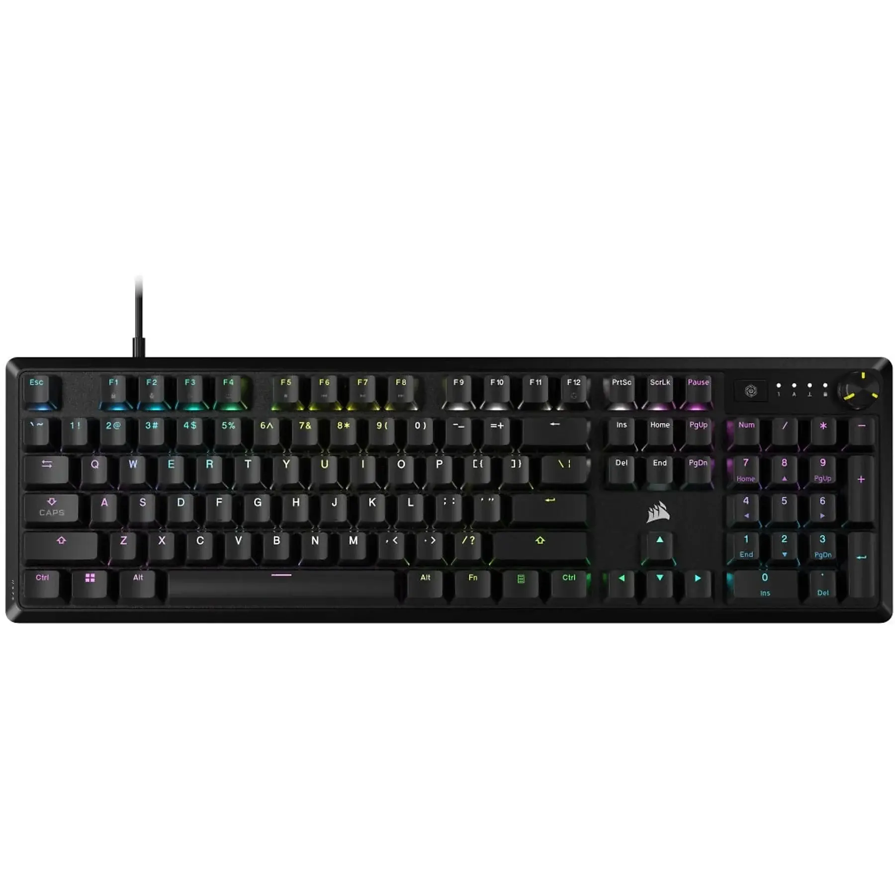 Klawiatura mechaniczna Corsair K70 CORE RGB MLX Red Czarny